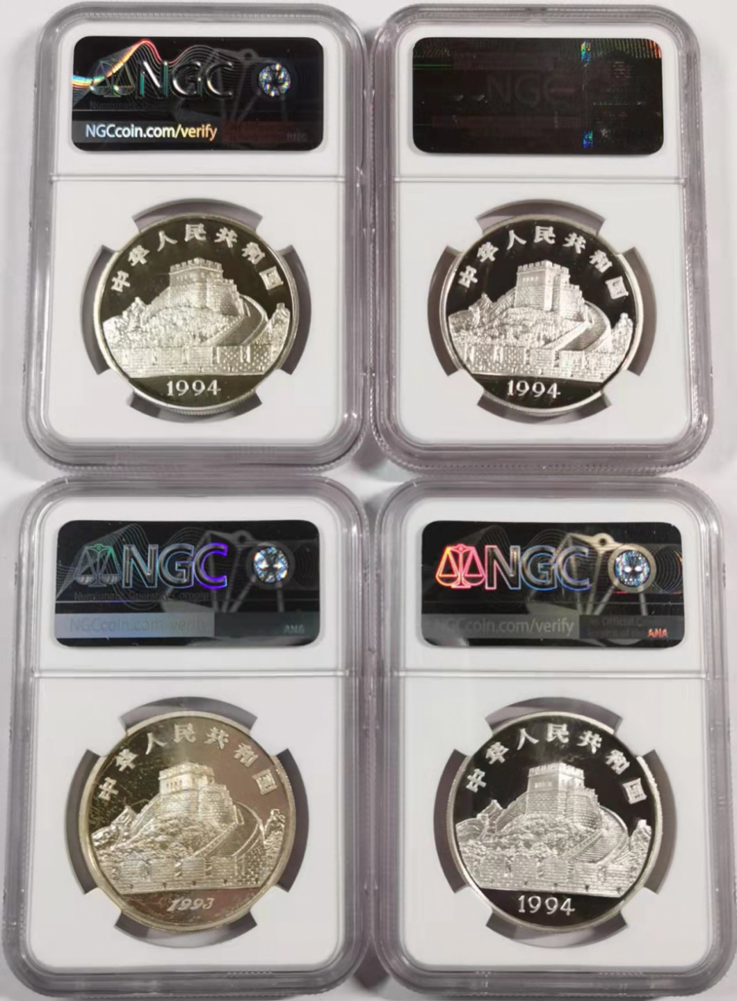 凡希社世界钱币微拍第一百八十五期 古代科技发明四枚（不成套）NGC评级