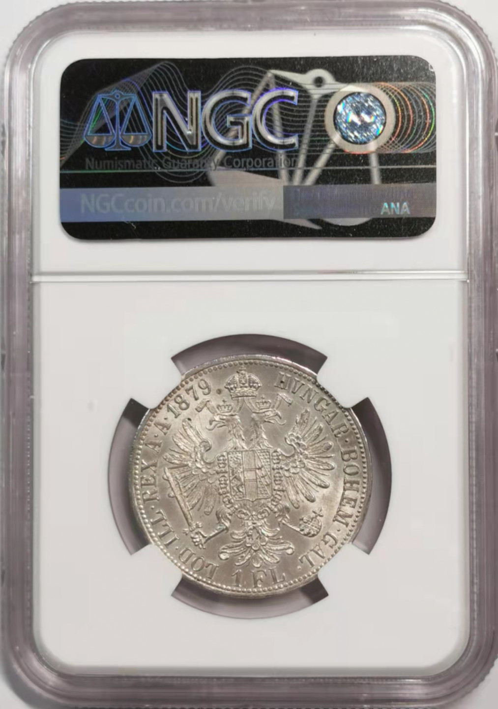 凡希社世界钱币微拍第一百八十五期 1879奥地利1F银币NGC-UNCD
