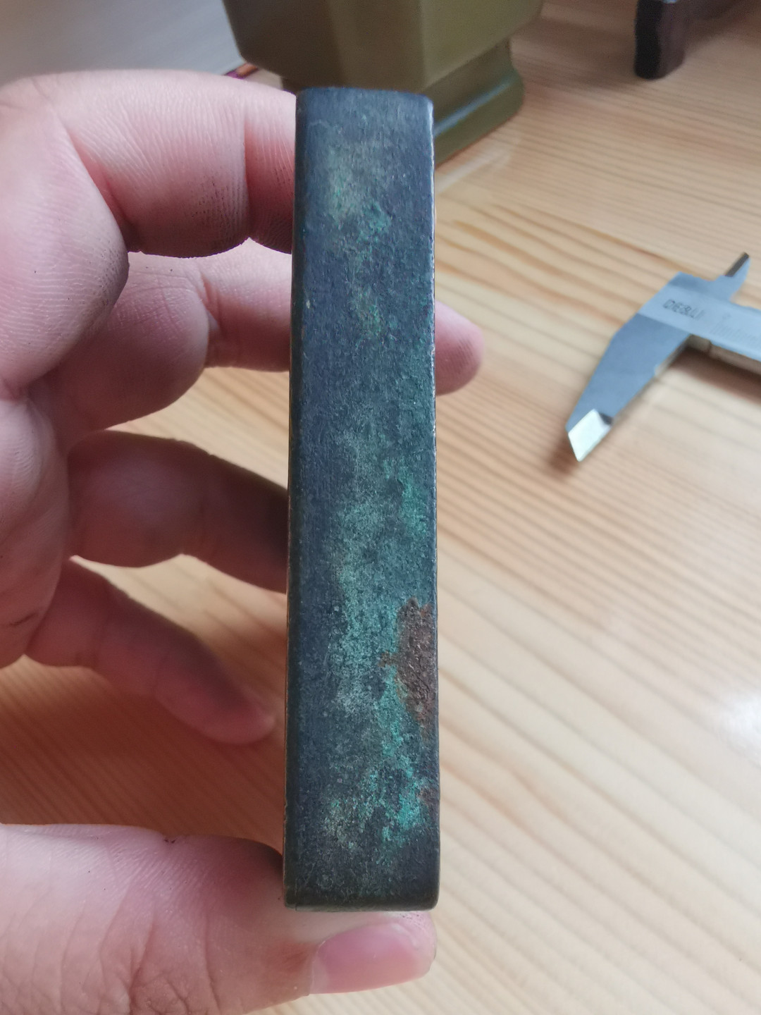 清末民国铜墨盒盖子老墨盒盖子文房用品铜杂件老铜器