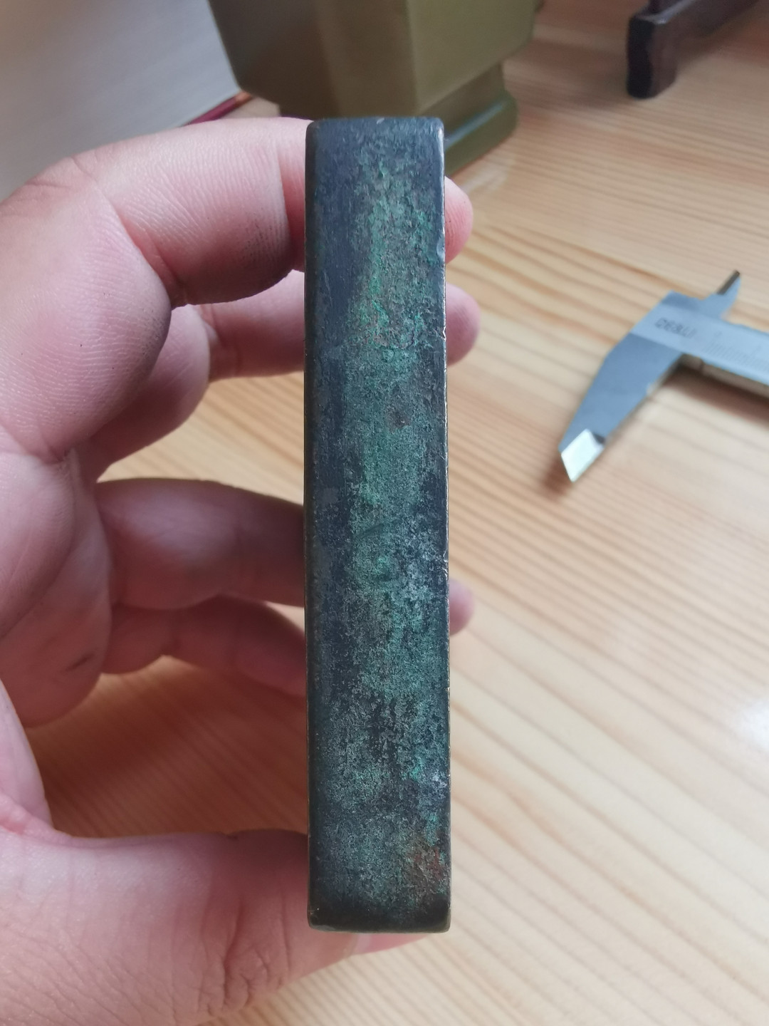 清末民国铜墨盒盖子老墨盒盖子文房用品铜杂件老铜器