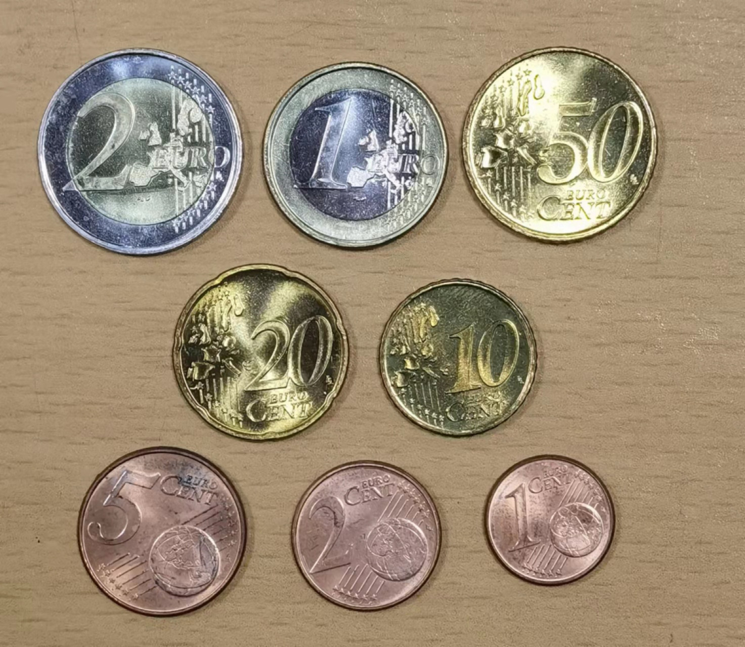北京马甸外国钱币专卖店微拍第六十七期，非贵金属外国纪念币，流通币专场，陆续上新欢迎关注 好品UNC2002年版卢森堡流通币8枚／套 