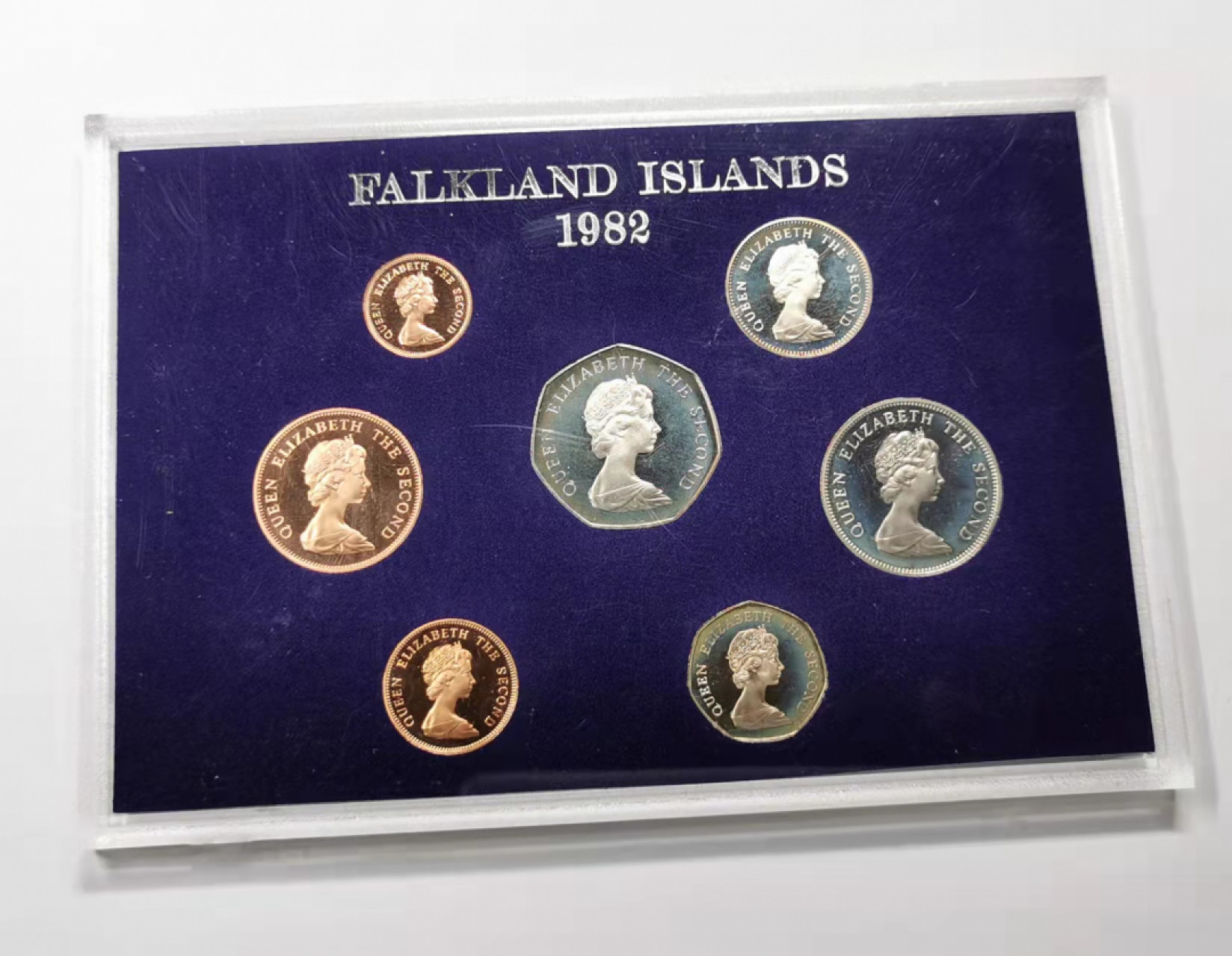 凡希社世界钱币微拍第一百八十五期 1982福尔克群岛精铸PS