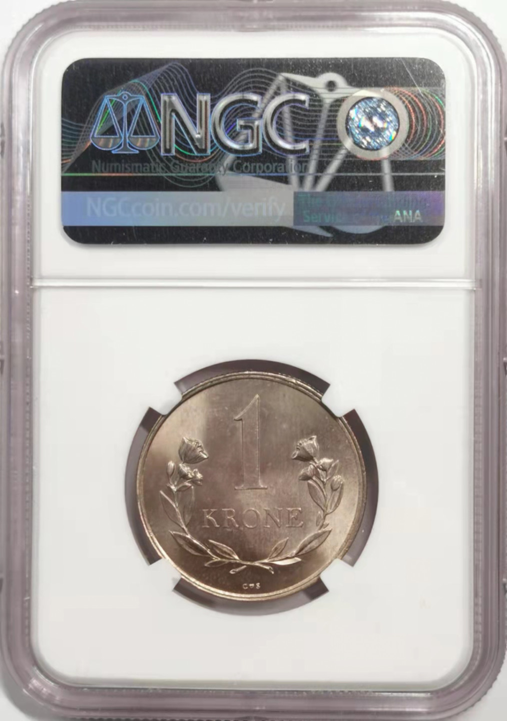 凡希社世界钱币微拍第一百八十五期 1964皇家格陵兰公司KRONE NGC-MS64