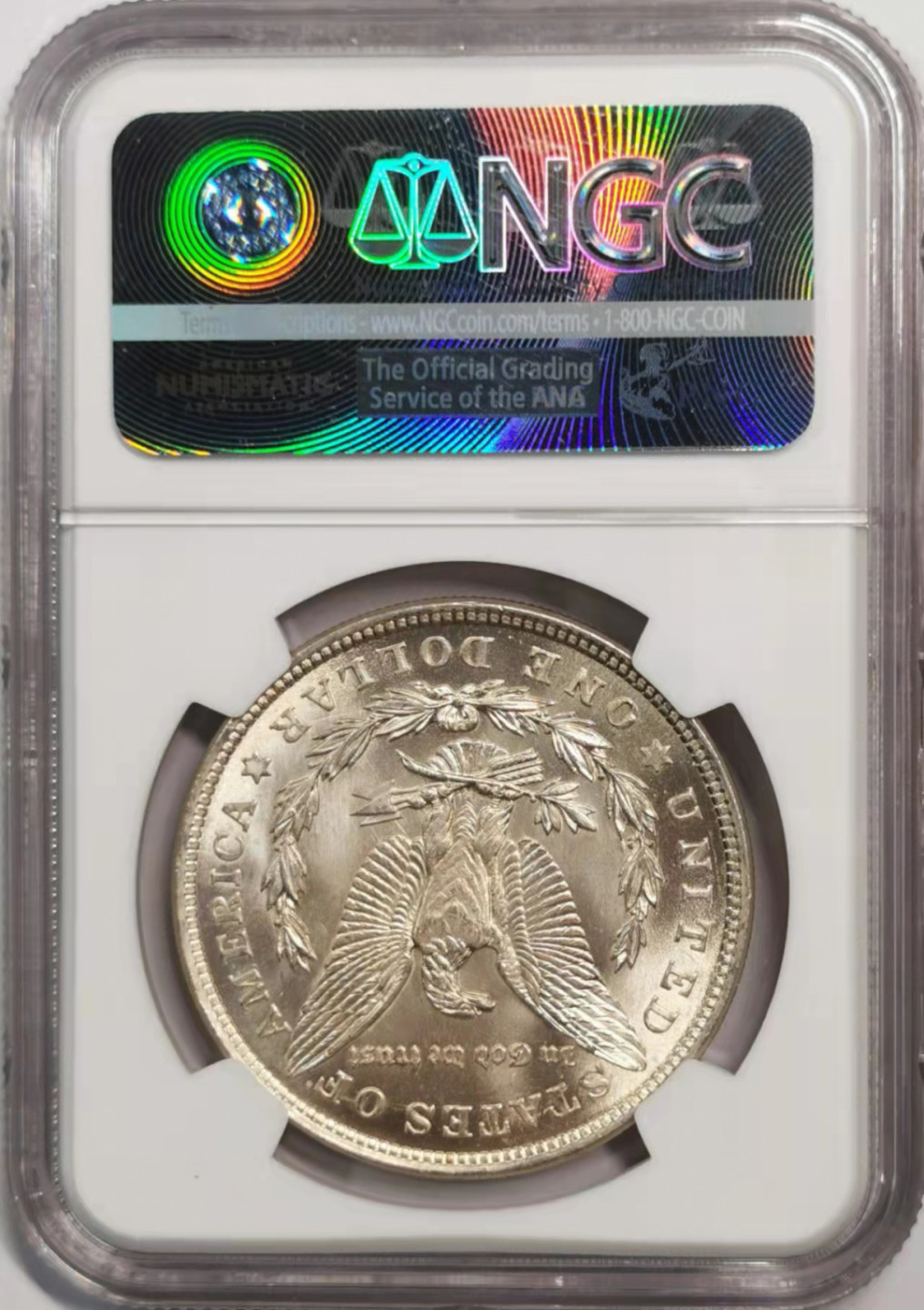 凡希社世界钱币微拍第一百八十五期 1921美国摩根壹元NGC-MS64淡彩！