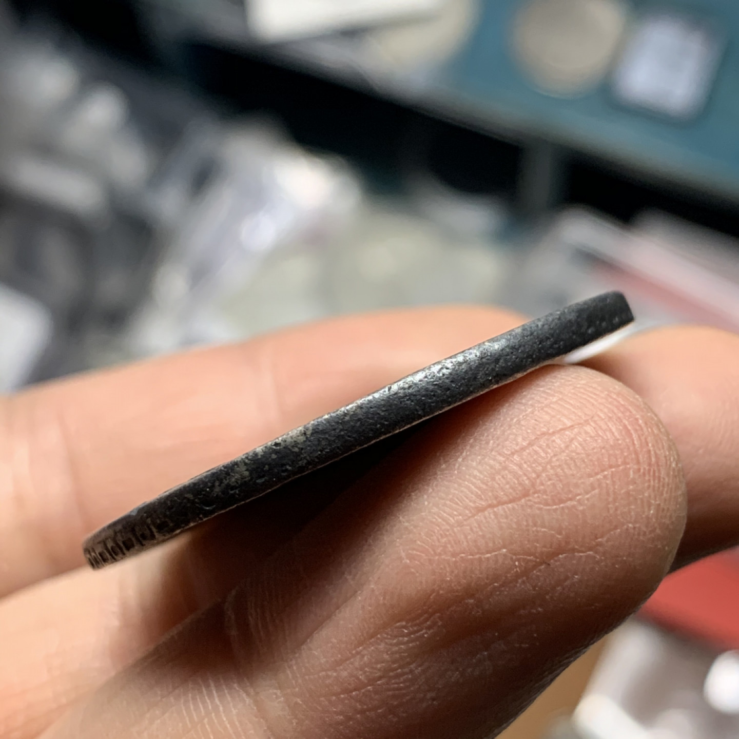 《竞宝斋》第27场-本周日，周一2场连拍（全场顺丰包邮） 西属 墨西哥1792年 卡四 8R 双柱大银币 38.3mm 26.4克  细节见图