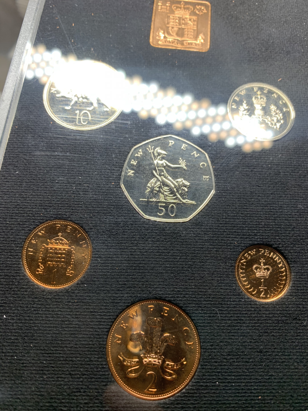 《竞宝斋》第27场-本周日，周一2场连拍（全场顺丰包邮） 英国1971年币制改革第一版6枚PROOF塑盒原装全套