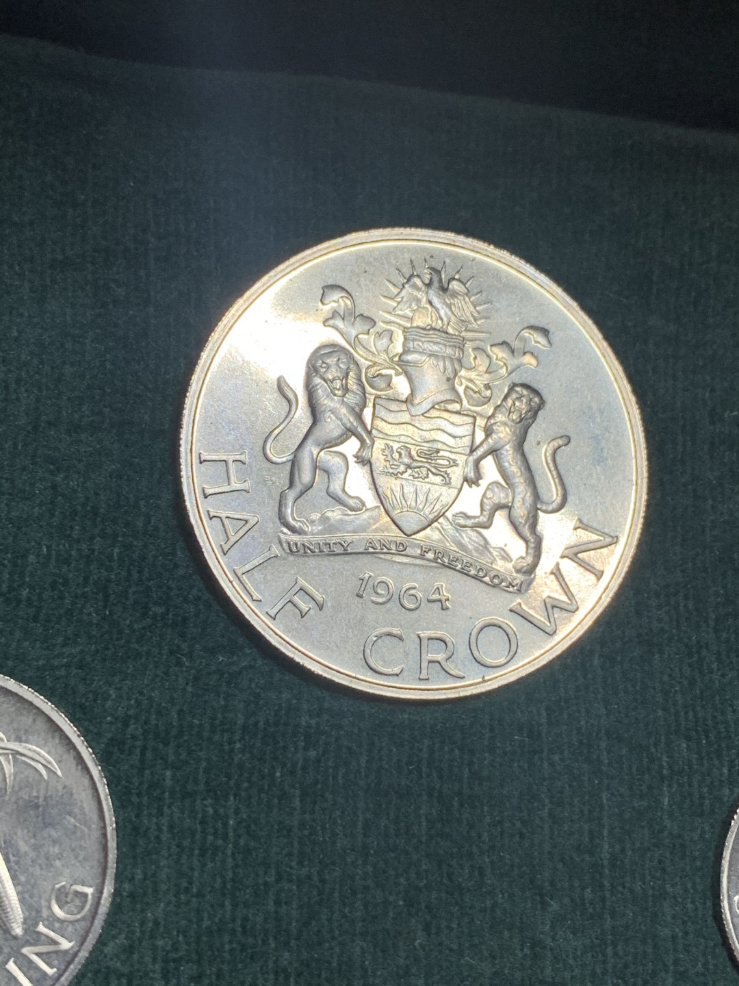 《竞宝斋》第27场-本周日，周一2场连拍（全场顺丰包邮） 1964年 马拉维套币4枚 6便士，1先令，1福林，1/2克朗