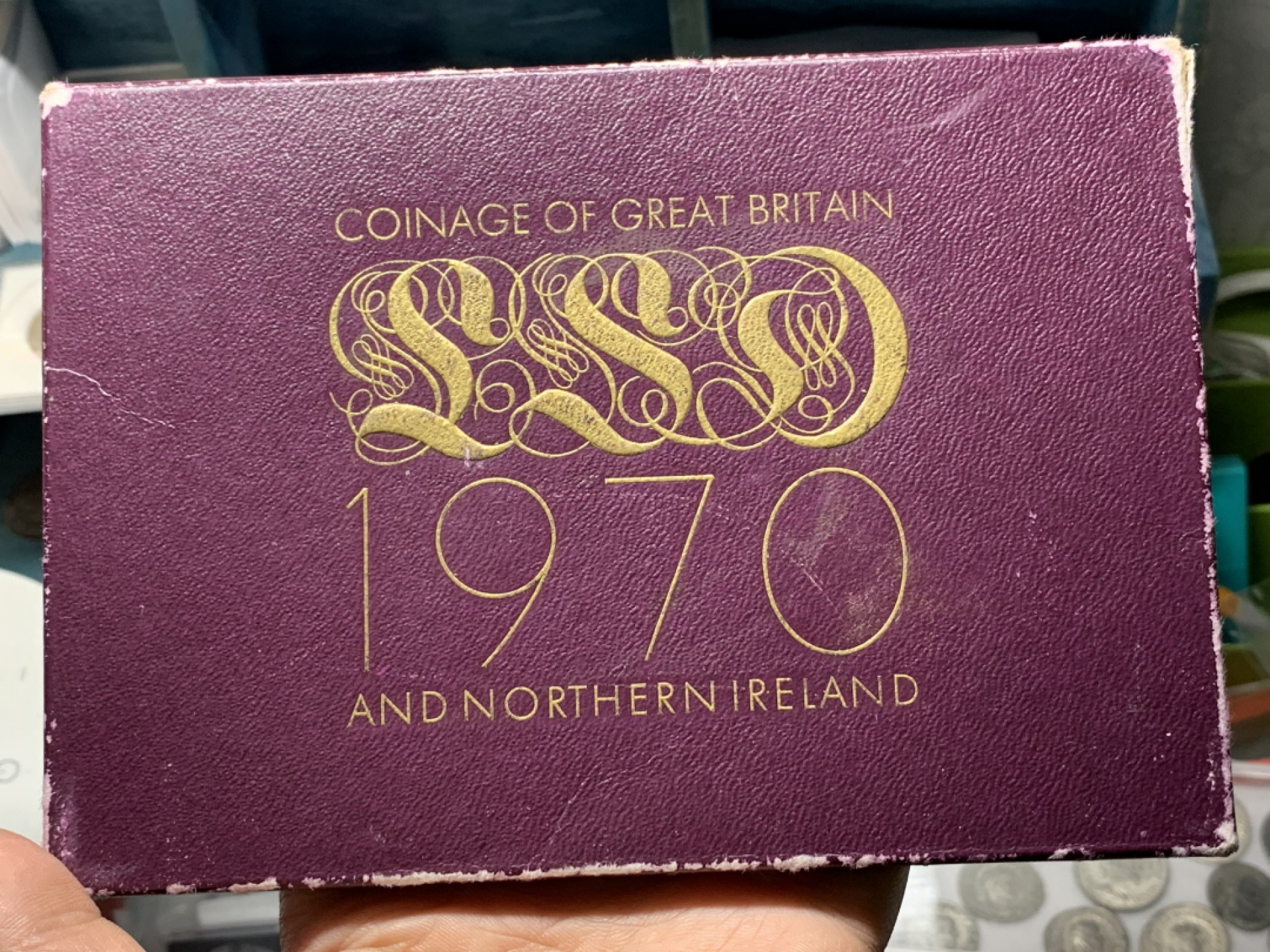 《竞宝斋》第27场-本周日，周一2场连拍（全场顺丰包邮） 英国 1970年 皇家铸币厂套币 十进制改革 伊丽莎白二世青年头像版 共9枚 带原封装与包装
