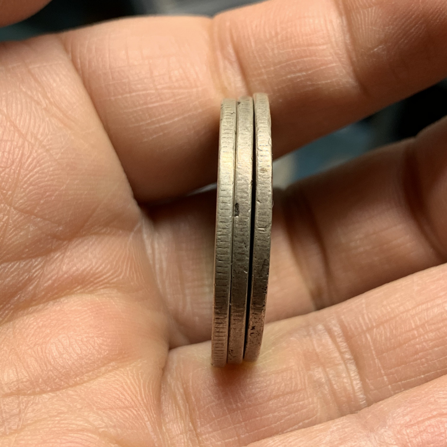 《竞宝斋》第27场-本周日，周一2场连拍（全场顺丰包邮） 美国 早期1899，1904，1906 半美元银币3枚 直径30.4mm，重量：11.8X3=35.4克