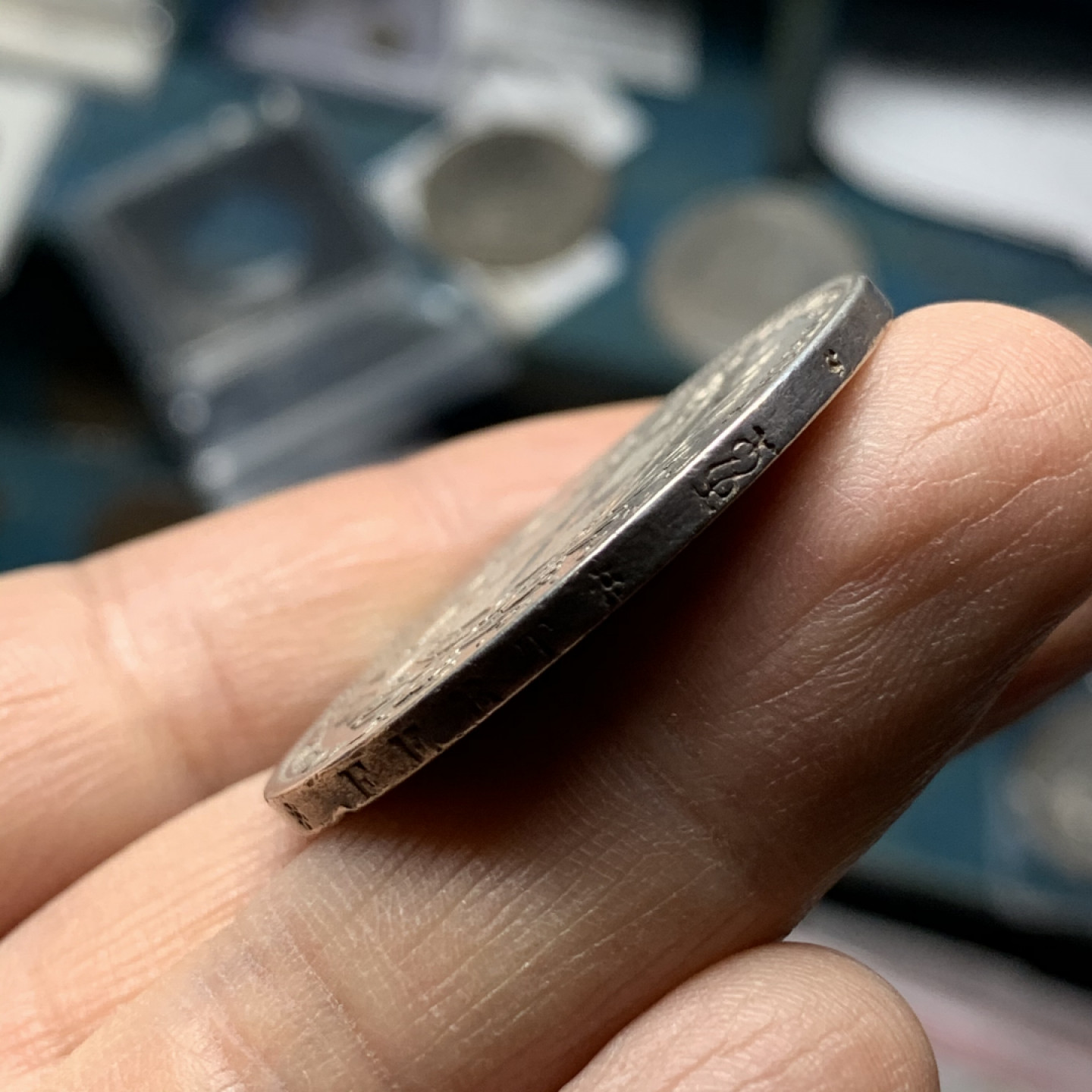 《竞宝斋》第27场-本周日，周一2场连拍（全场顺丰包邮） 1840年意大利撒丁5里拉银币