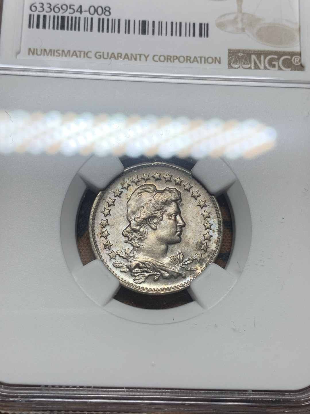 《竞宝斋》第27场-本周日，周一2场连拍（全场顺丰包邮） NGC MS63，64 巴西1935年100r女神镍币一对