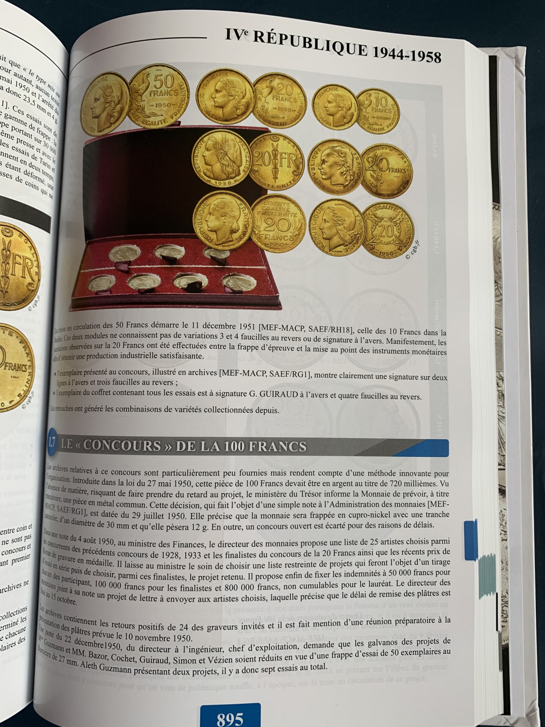 《竞宝斋》第28场-本周日，周一2场连拍（全场顺丰包邮） 法国2019钱币目录 从造币工艺，雕刻师，标识标志，细分版别都有详尽的分类  厚达1126页！可谓是法币的百科全书，难得