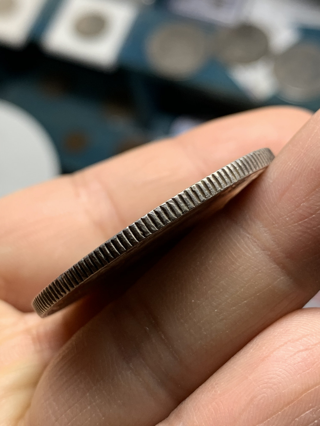 《竞宝斋》第28场-本周日，周一2场连拍（全场顺丰包邮） 法属印度支那1887年加重坐洋银币 好脸