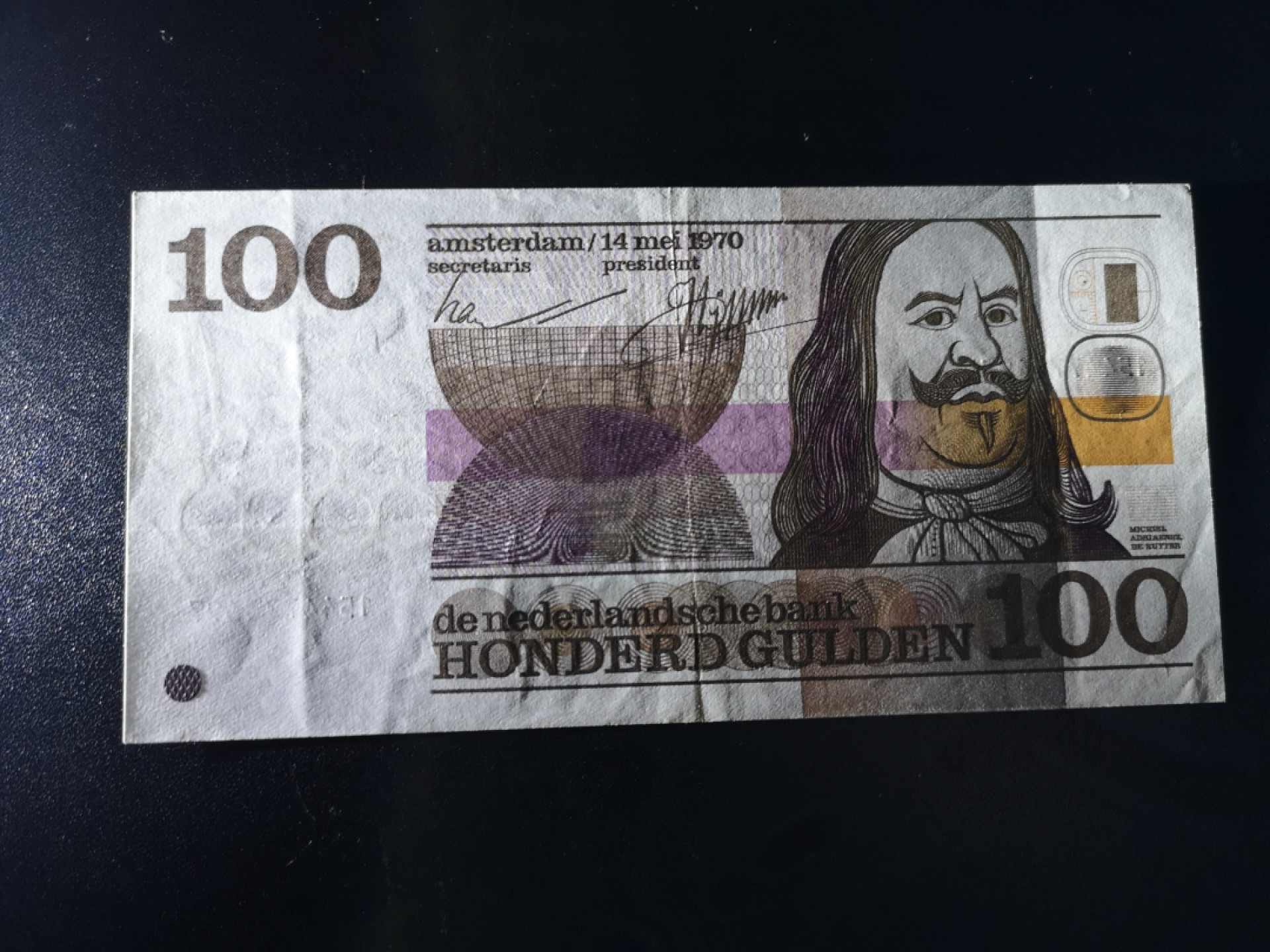 《外钞收藏家》第一百六十五期拍卖（本期80件） 1970年荷兰人像版100盾 非全新品相参考如图