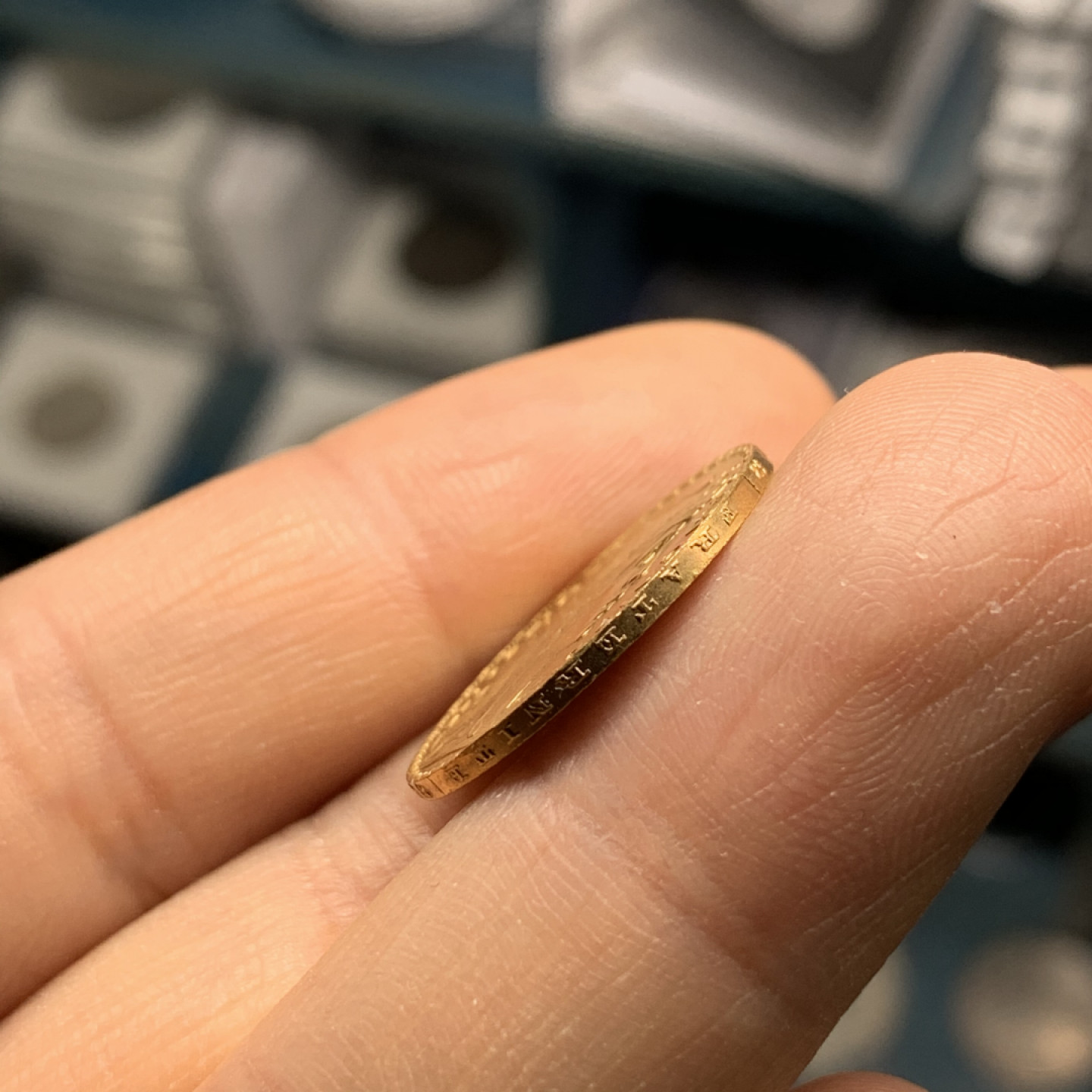 《竞宝斋》第28场-本周日，周一2场连拍（全场顺丰包邮） 法国 1909年 高卢雄鸡 20法郎 金币顶级品相