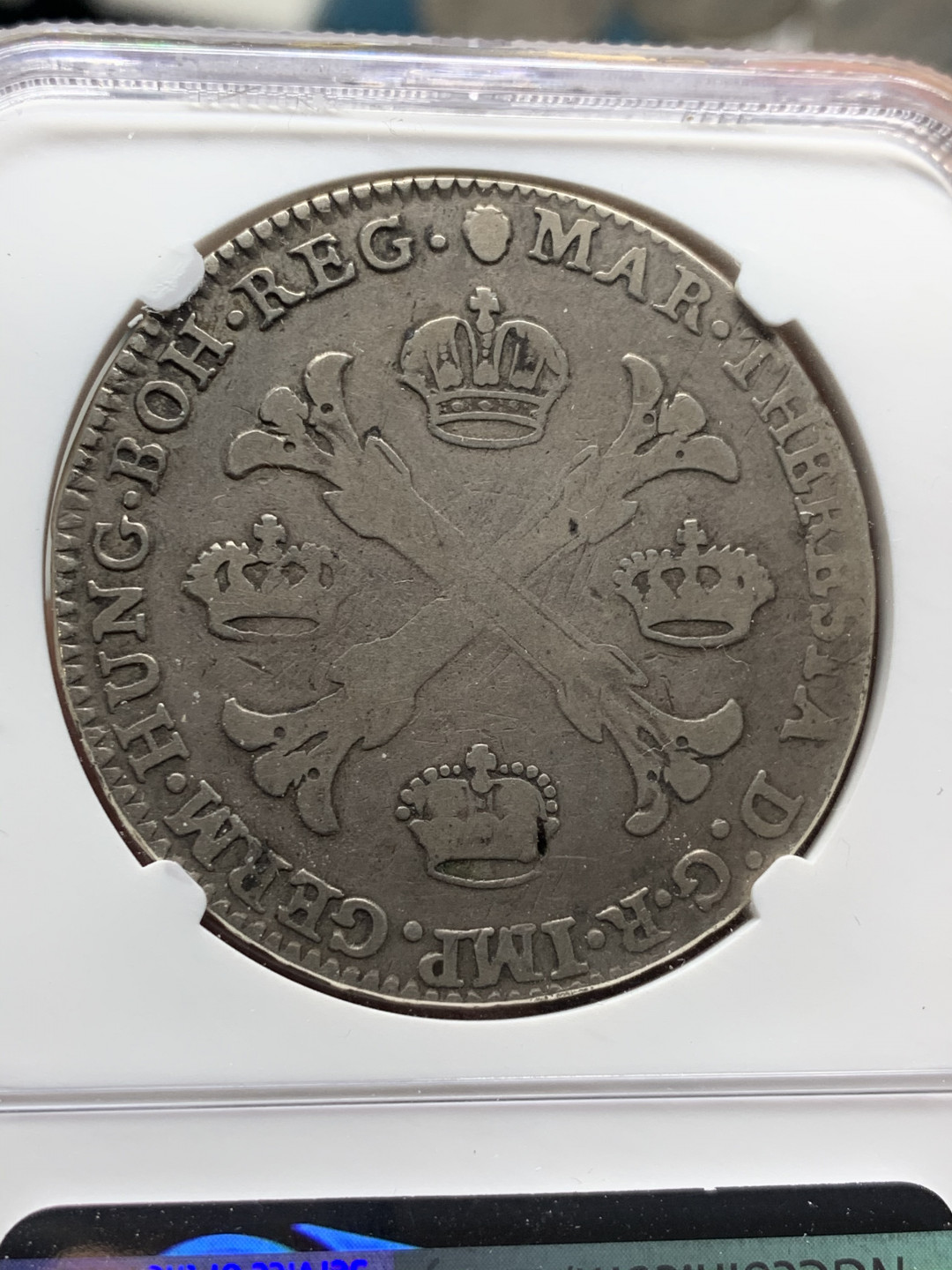 《竞宝斋》第28场-本周日，周一2场连拍（全场顺丰包邮） NGC 评级 1764年 神圣罗马帝国 奥属尼德兰 双头鹰 1泰勒 大银币 打制清晰 原味状态 给F N也是厉害的！