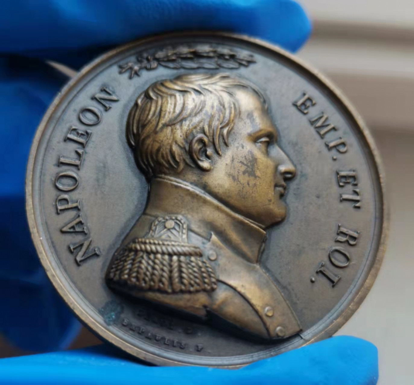 第23期拍卖会 1900-1910年之间铸造的1814年拿破仑一世铜章（丰饶角边铭）40mm43g