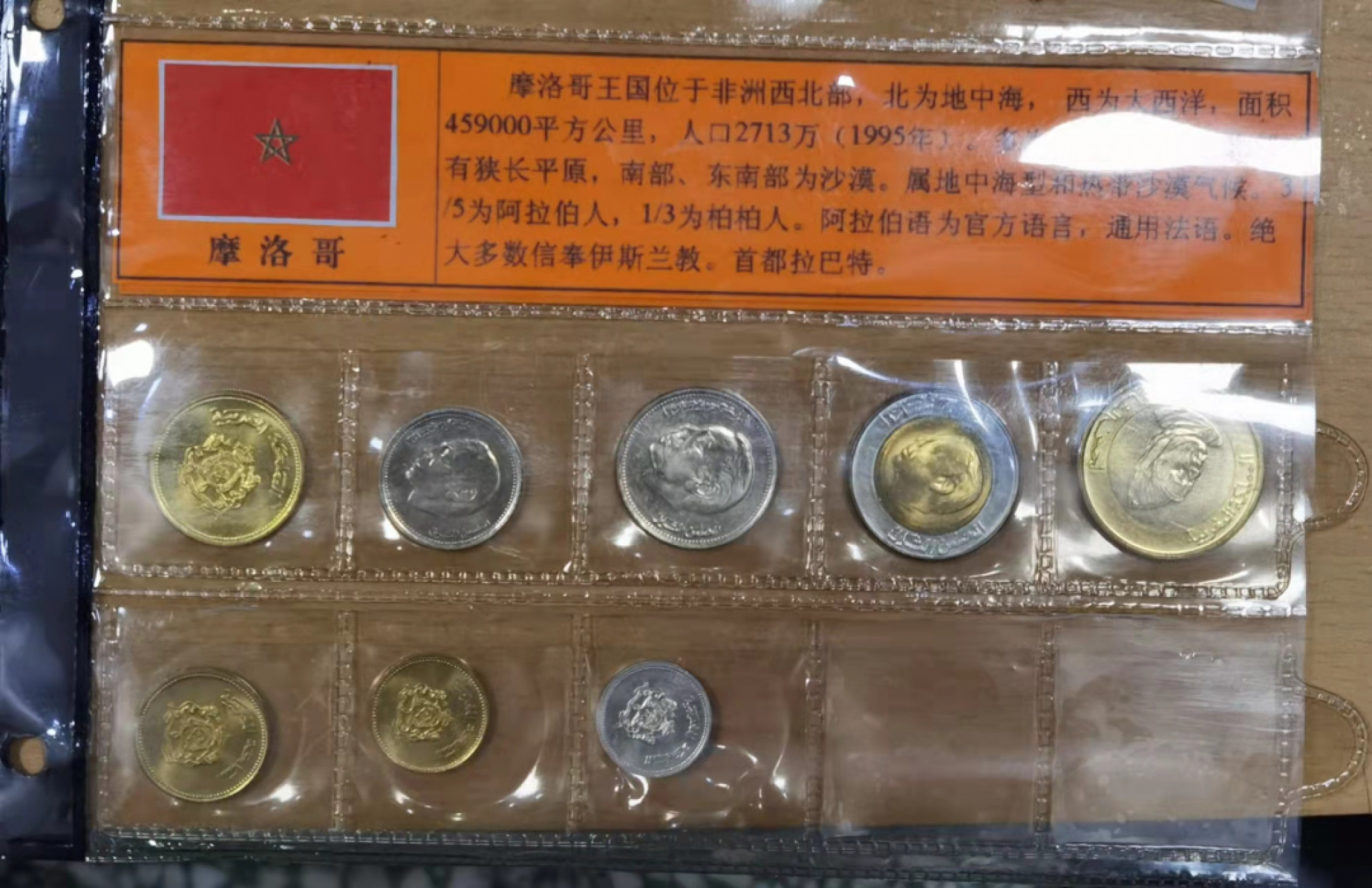 北京马甸外国钱币专卖店微拍第六十七期，非贵金属外国纪念币，流通币专场，陆续上新欢迎关注 好品UNC摩洛哥流通币8枚／套