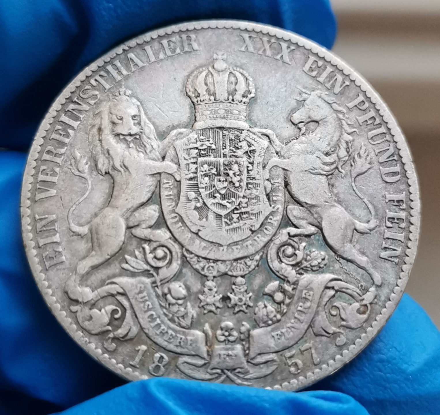 第23期拍卖会 1857年汉诺威狮马1泰勒银币