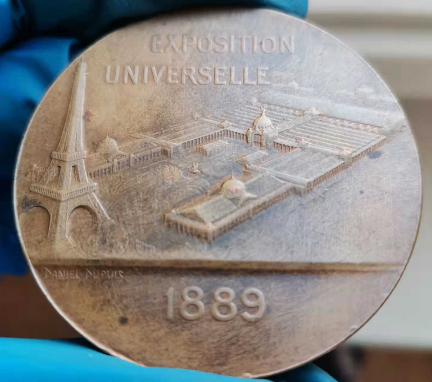 第23期拍卖会 1889年法国巴黎世界博览会纪念大铜章50mm55g