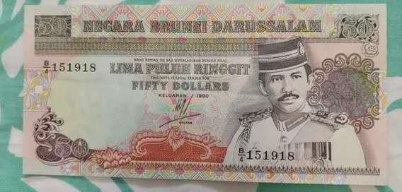 N&C 第十七期：惠友场 文莱50元纸币 珍稀品种 九五上品 可能有不明显 有连号