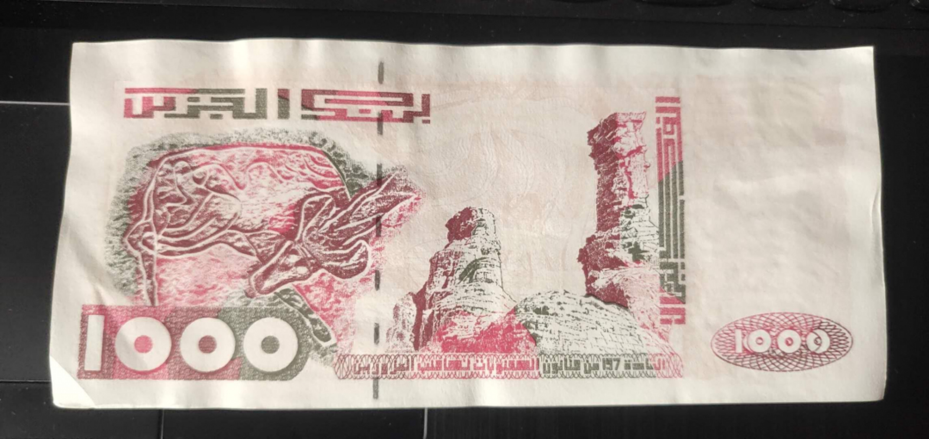 N&C 第十七期：惠友场 老版埃尔及利亚1000第纳尔 品如图 汇率60左右