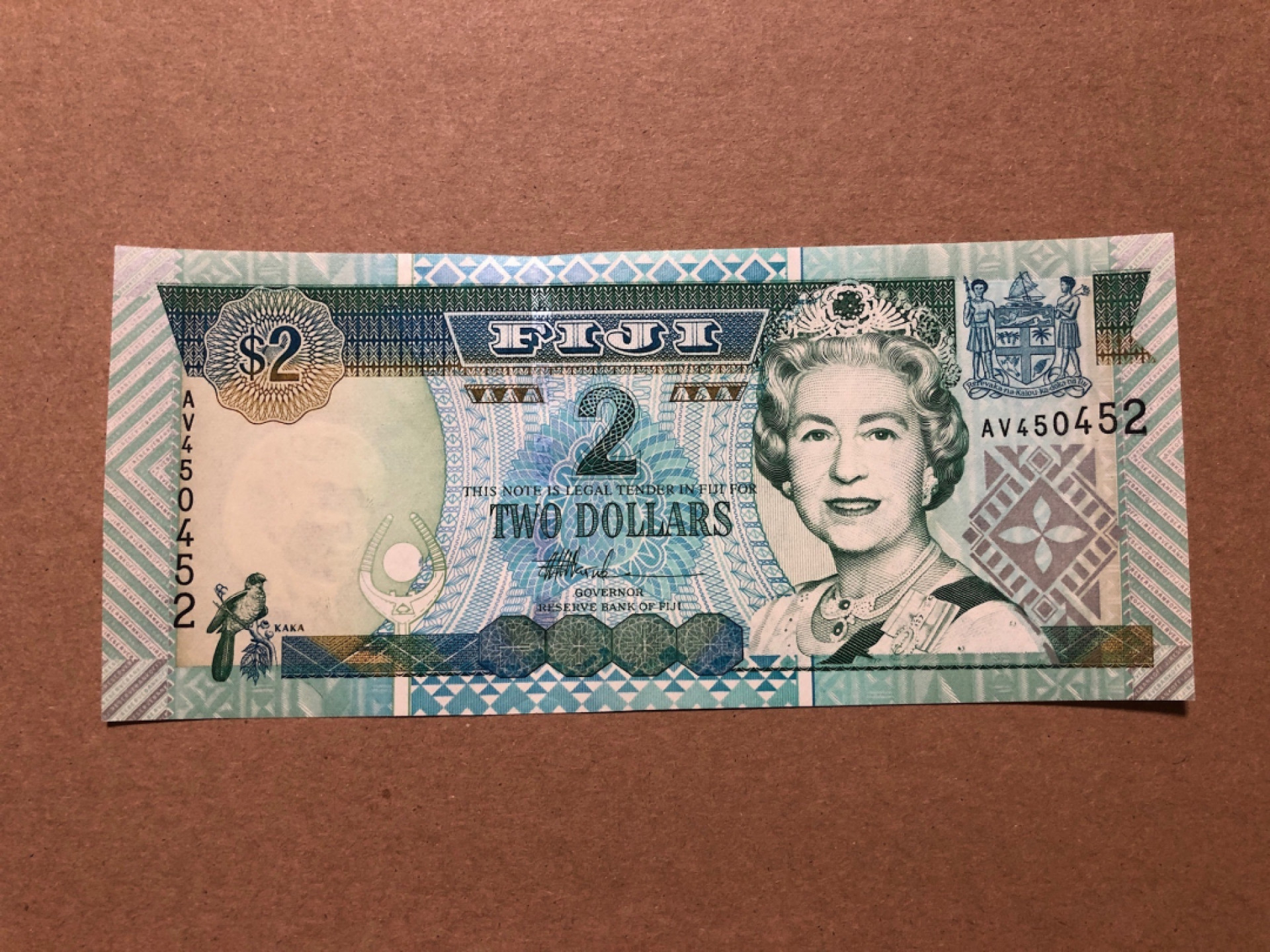 《张总收藏》47期——裸币专场 斐济2元 UNC 2002年