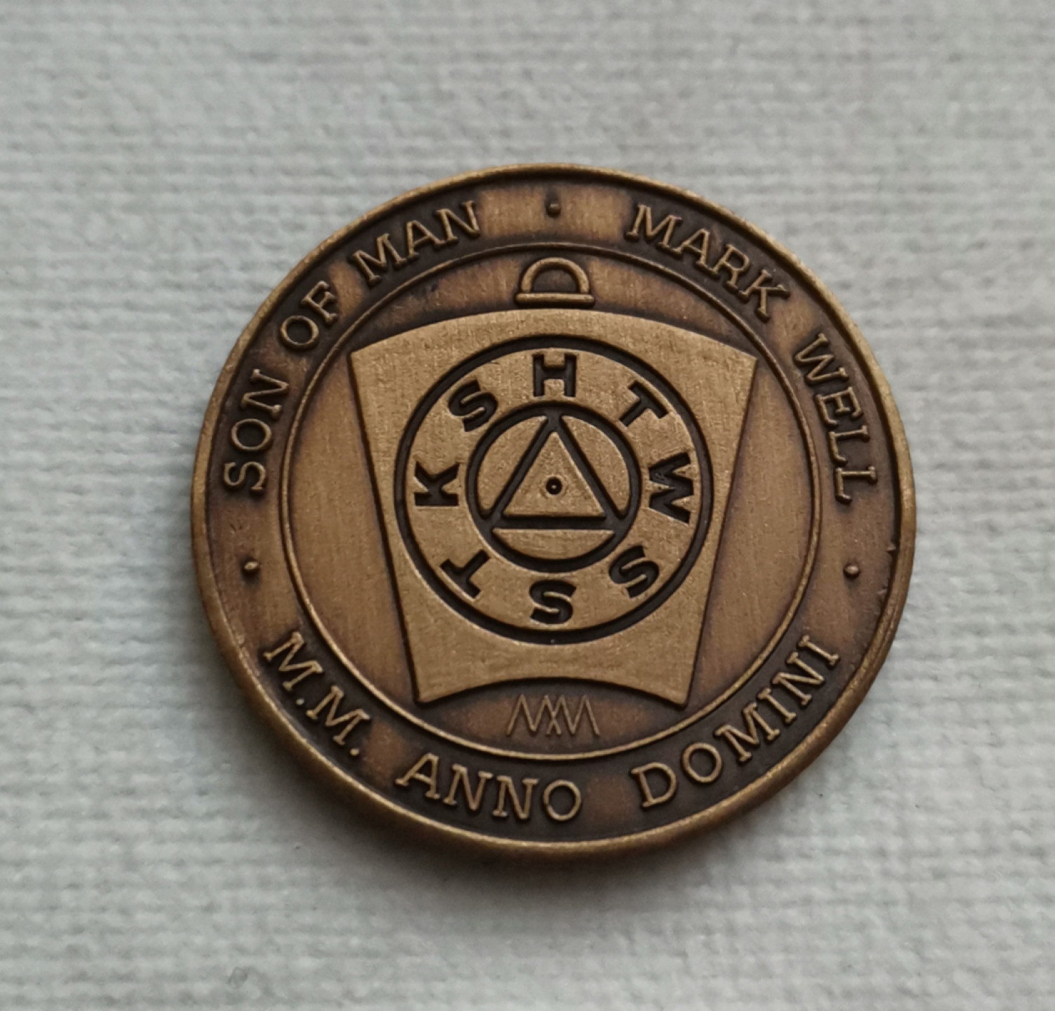 第23期拍卖会 共济会编号527号分会成立100周年纪念铜质代币