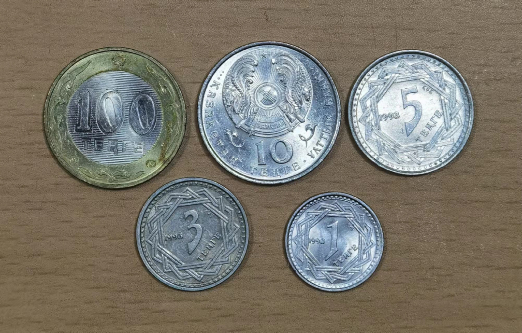 北京马甸外国钱币专卖店微拍第六十七期，非贵金属外国纪念币，流通币专场，陆续上新欢迎关注 哈萨克斯坦流通币5枚／套