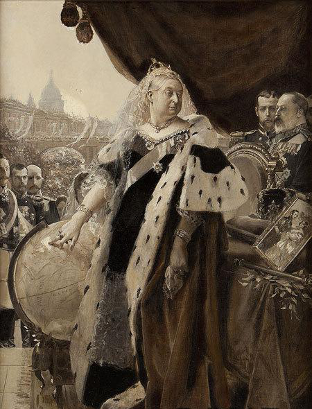 第23期拍卖会 1897年英国维多利亚登基60周年纪念铜章（大尺寸）55mm75g