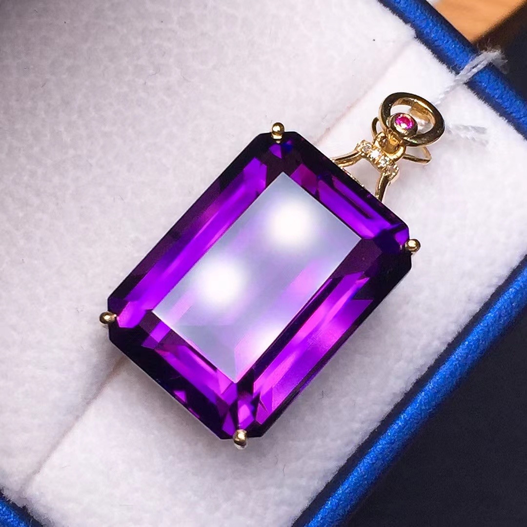 紫水晶吊坠