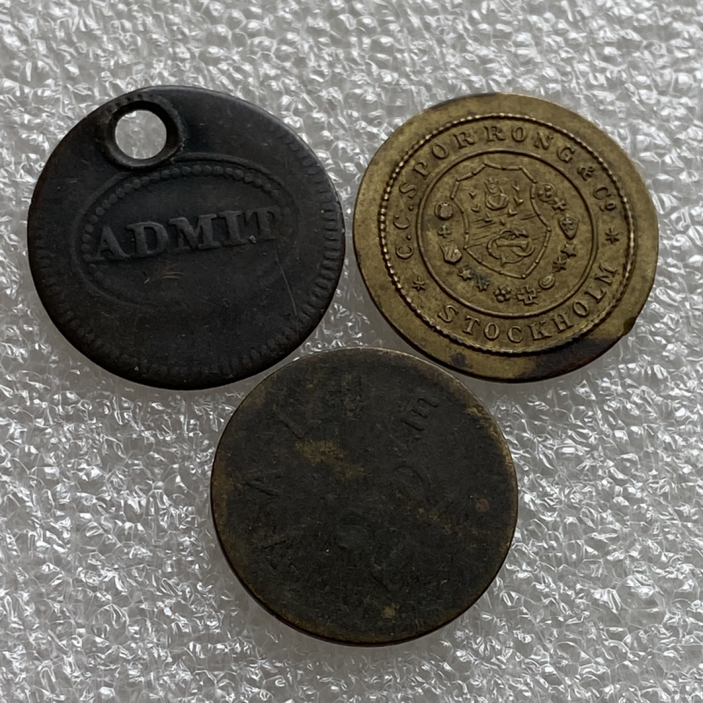 【Numismatist】第四场-0起拍-0佣金-包邮-世界硬币 欧洲代币3枚