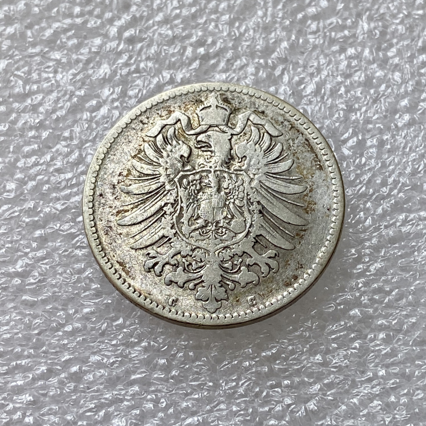 【Numismatist】第四场-0起拍-0佣金-包邮-世界硬币 德国1875年1马克银币 短翅