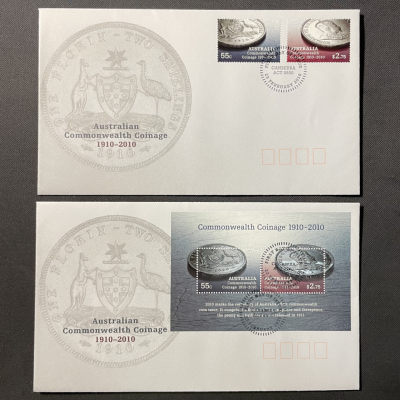 【澳大利亚】2010 联邦铸币百年纪念 套票和全张官封