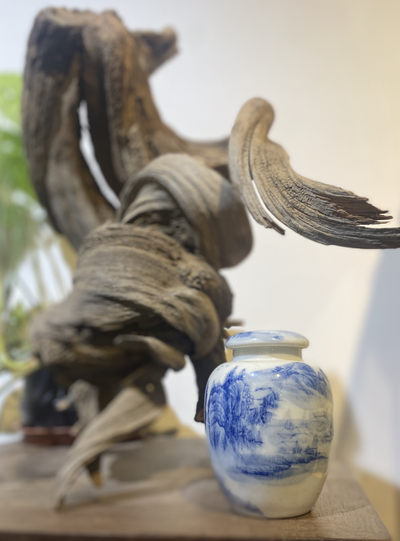 手绘青花瓷茶叶罐 手绘青花瓷茶叶罐