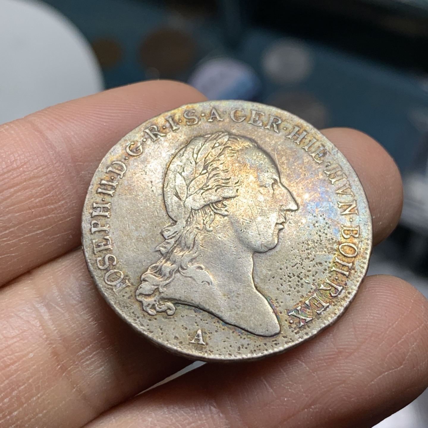 《竞宝斋》第31场（年内尾拍）-周日，周一，周二3场连拍（全场顺丰包邮） 奥属尼德兰（奥属荷兰）  约瑟夫二世1/2泰勒  1790年 原味好品