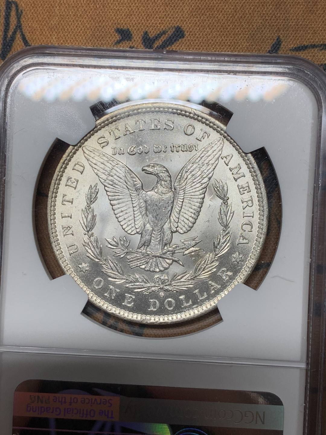 《竞宝斋》第31场（年内尾拍）-周日，周一，周二3场连拍（全场顺丰包邮） NGC-MS62 美国 1884年 1元 摩根银币