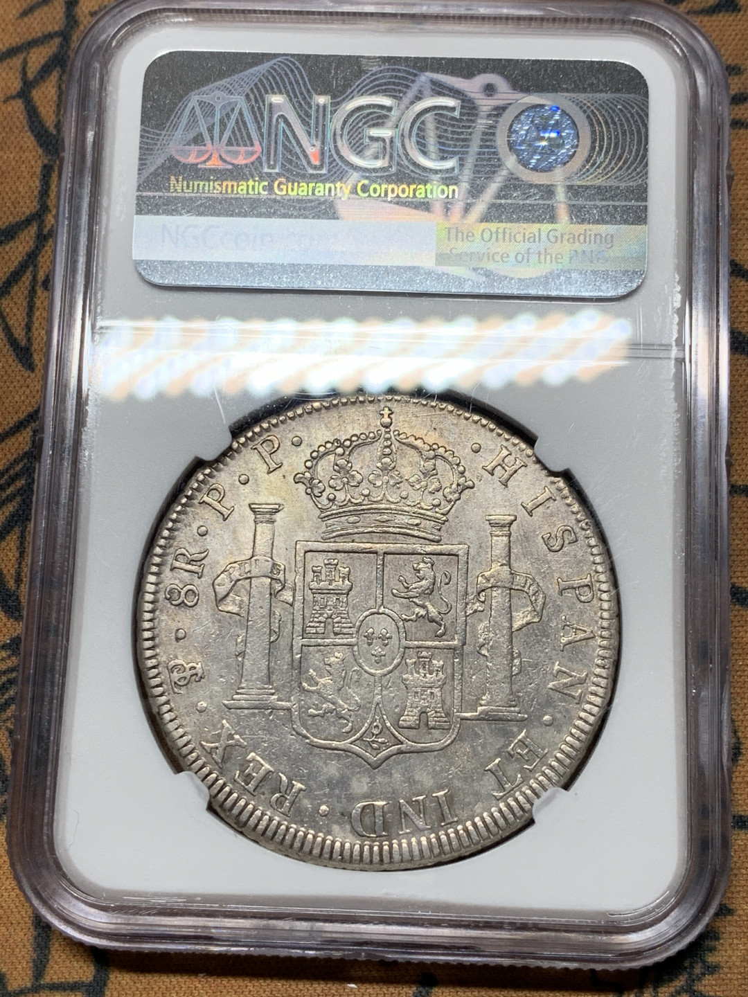 《竞宝斋》第31场（年内尾拍）-周日，周一，周二3场连拍（全场顺丰包邮） NGC AUD 西属玻利维亚 PTS 1798  卡洛斯四世    8里亚尔  早期年份 状态优秀