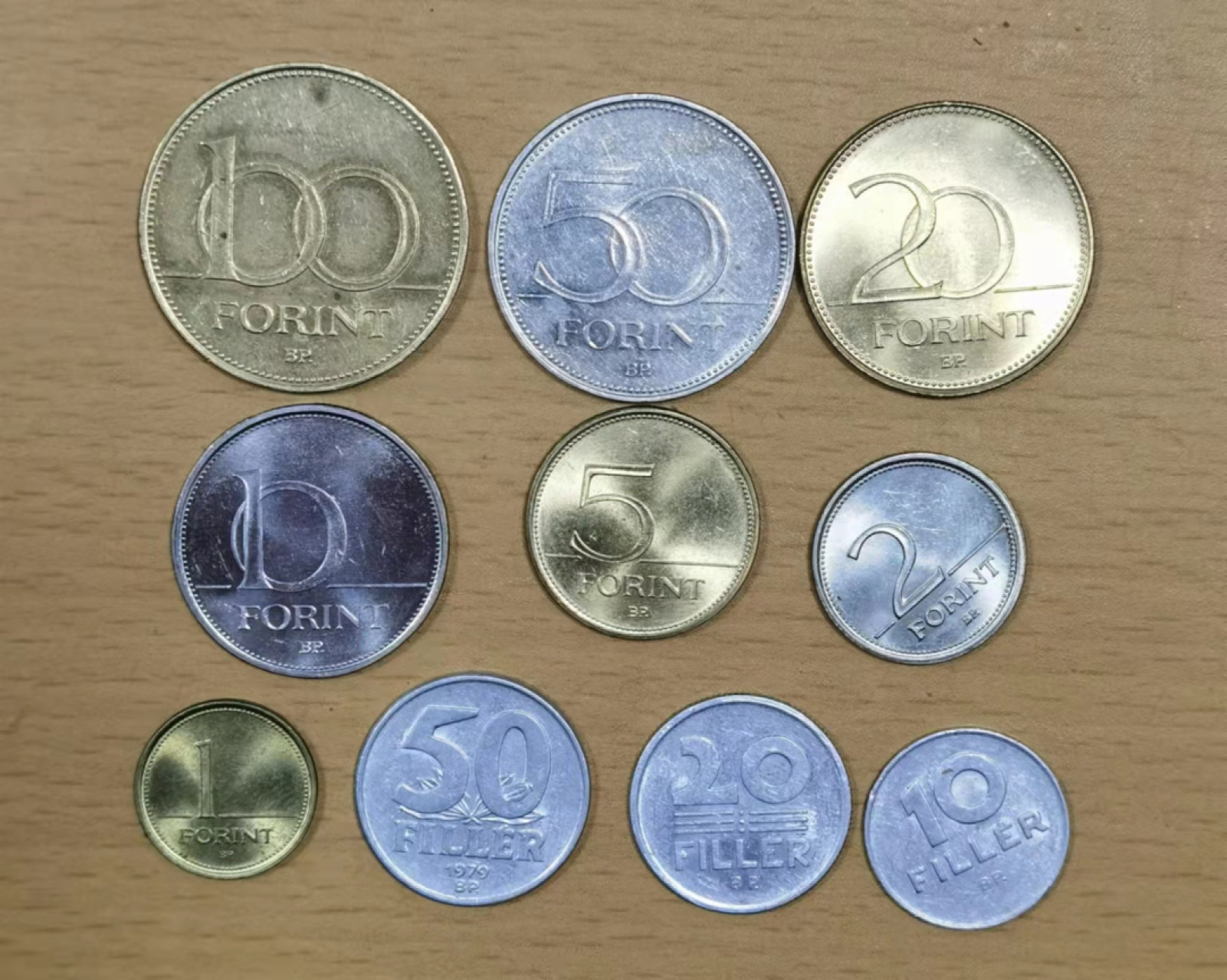 北京马甸外国钱币专卖店微拍第六十七期，非贵金属外国纪念币，流通币专场，陆续上新欢迎关注 匈牙利流通币10枚／套