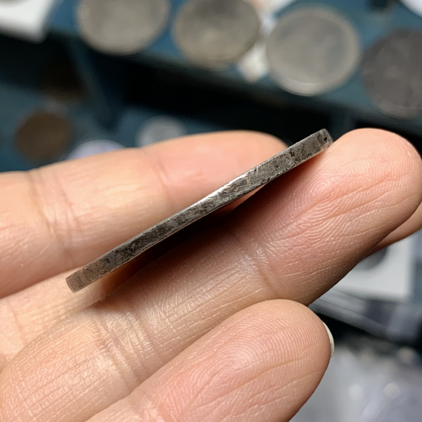 《竞宝斋》第31场（年内尾拍）-周日，周一，周二3场连拍（全场顺丰包邮） 荷兰1704年武士大银币 原味老包浆