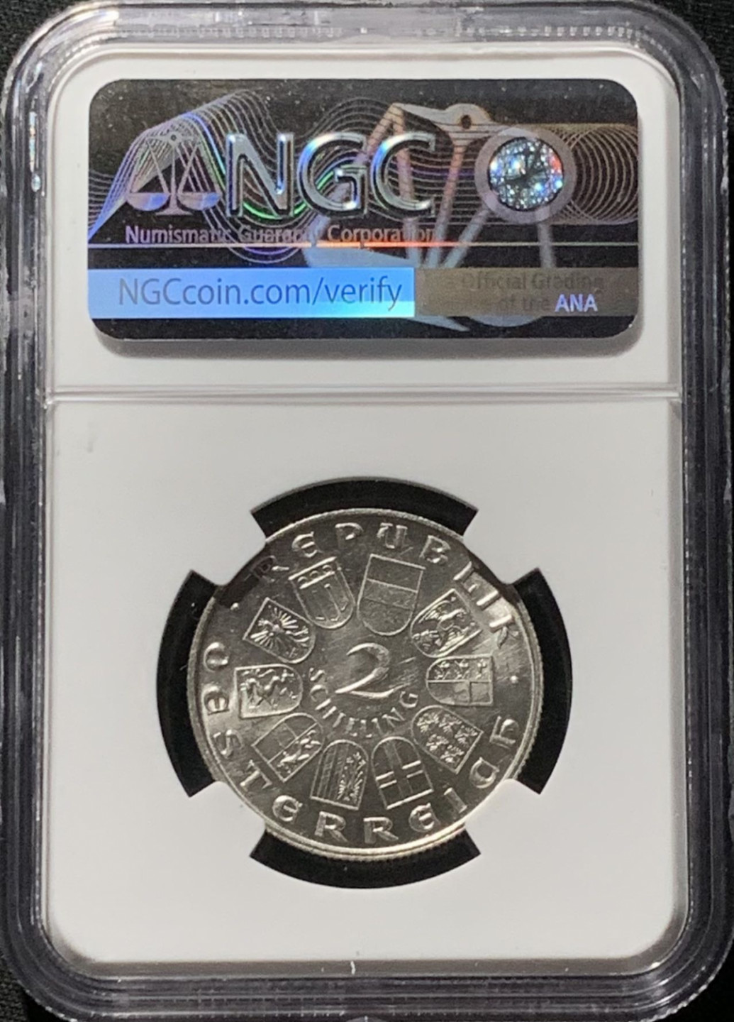 紫瑗钱币——第260期拍卖 奥地利 1933年 伊格纳兹·塞佩尔 2先令 银币 NGC UNC Detail
