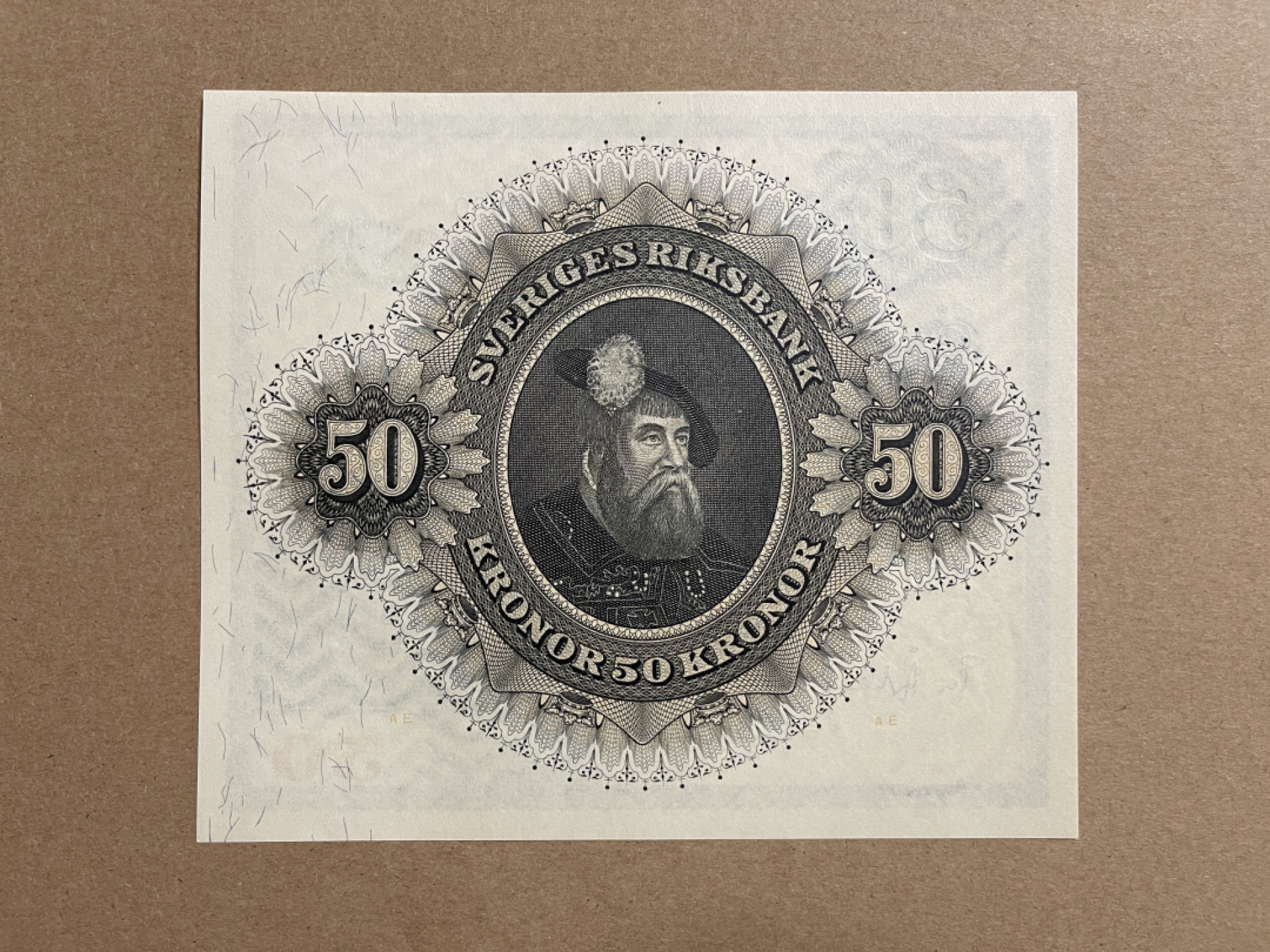 《张总收藏》48期——新春精品 瑞典50克朗 UNC 1960年 大方块