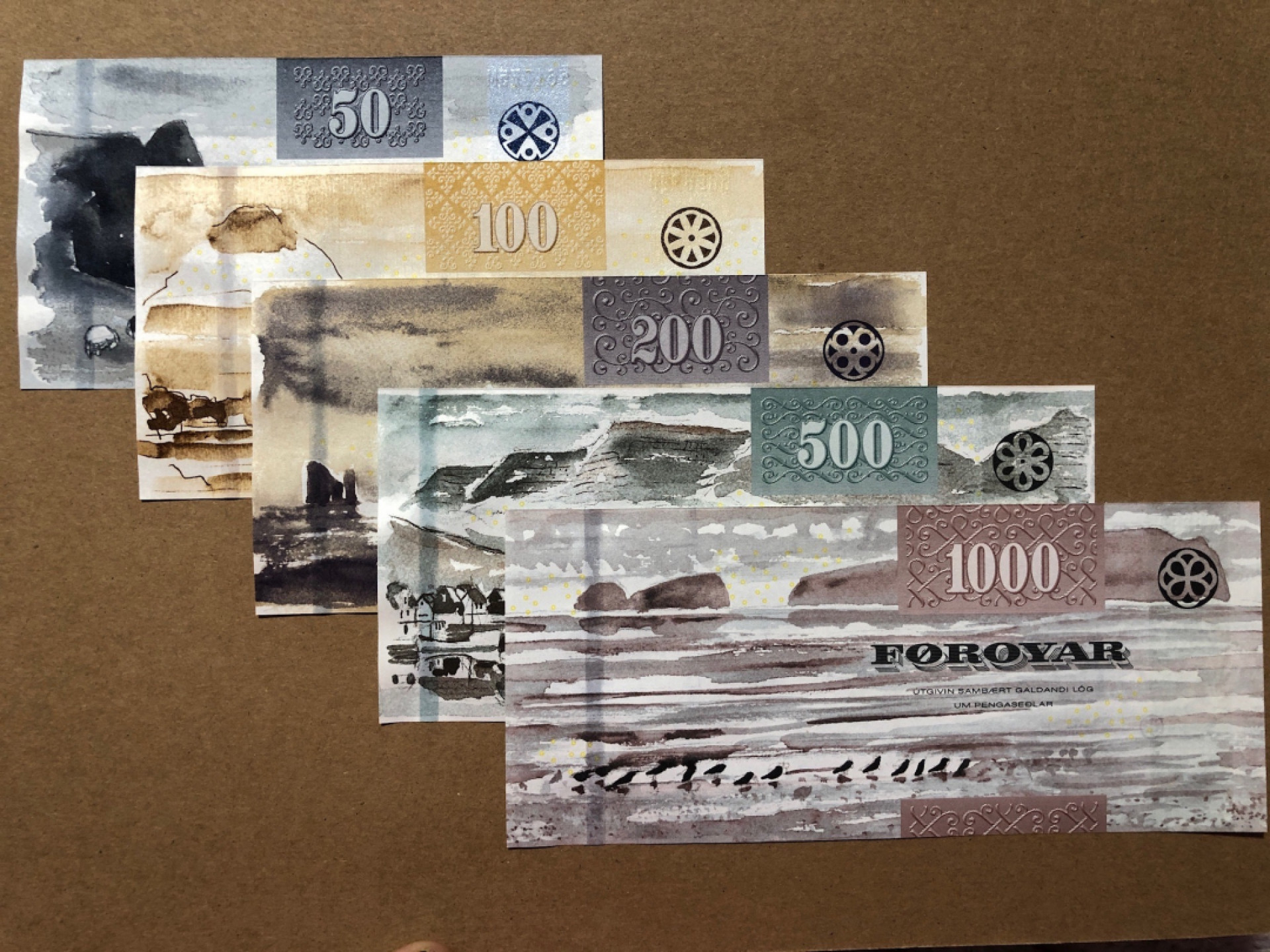 《张总收藏》48期——新春精品 法罗群岛克朗一套 UNC 5张