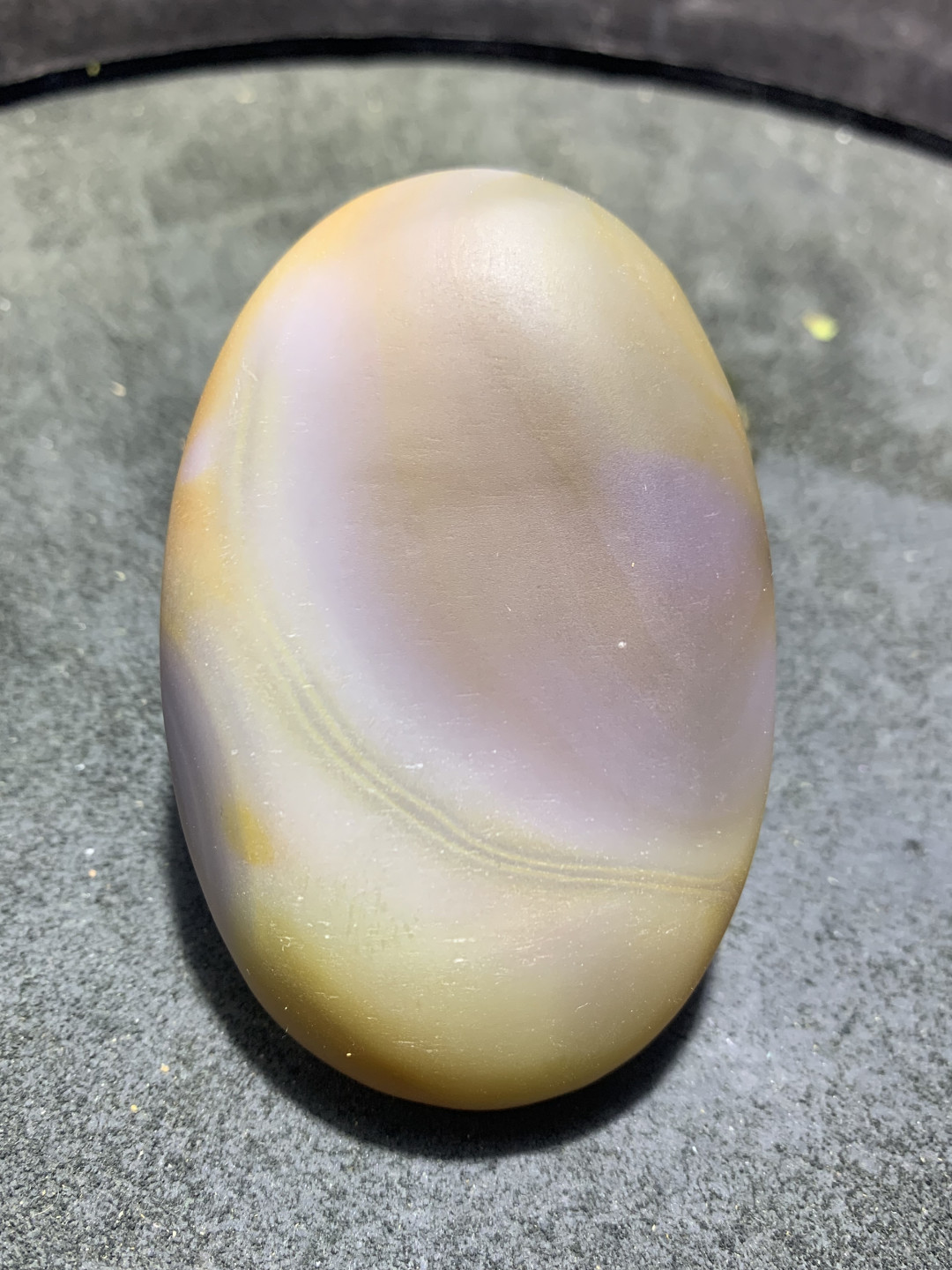 精美高玉化巴西玛瑙雕刻寿星把件一个，
