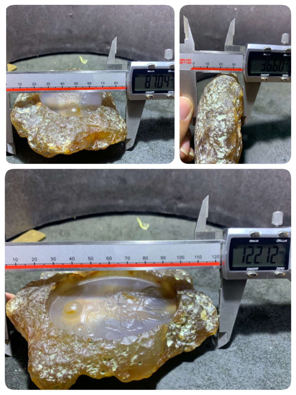精美天然原皮玛瑙原石雕刻龙戏珠摆件，把件一个，