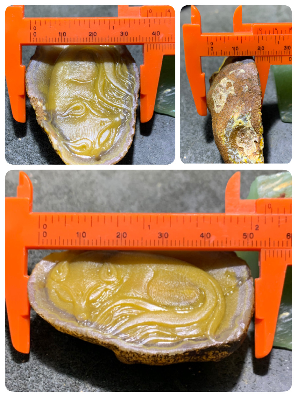 精美亚光蒙料战国红玛瑙高润度原皮雕刻灵狐吊坠一个！