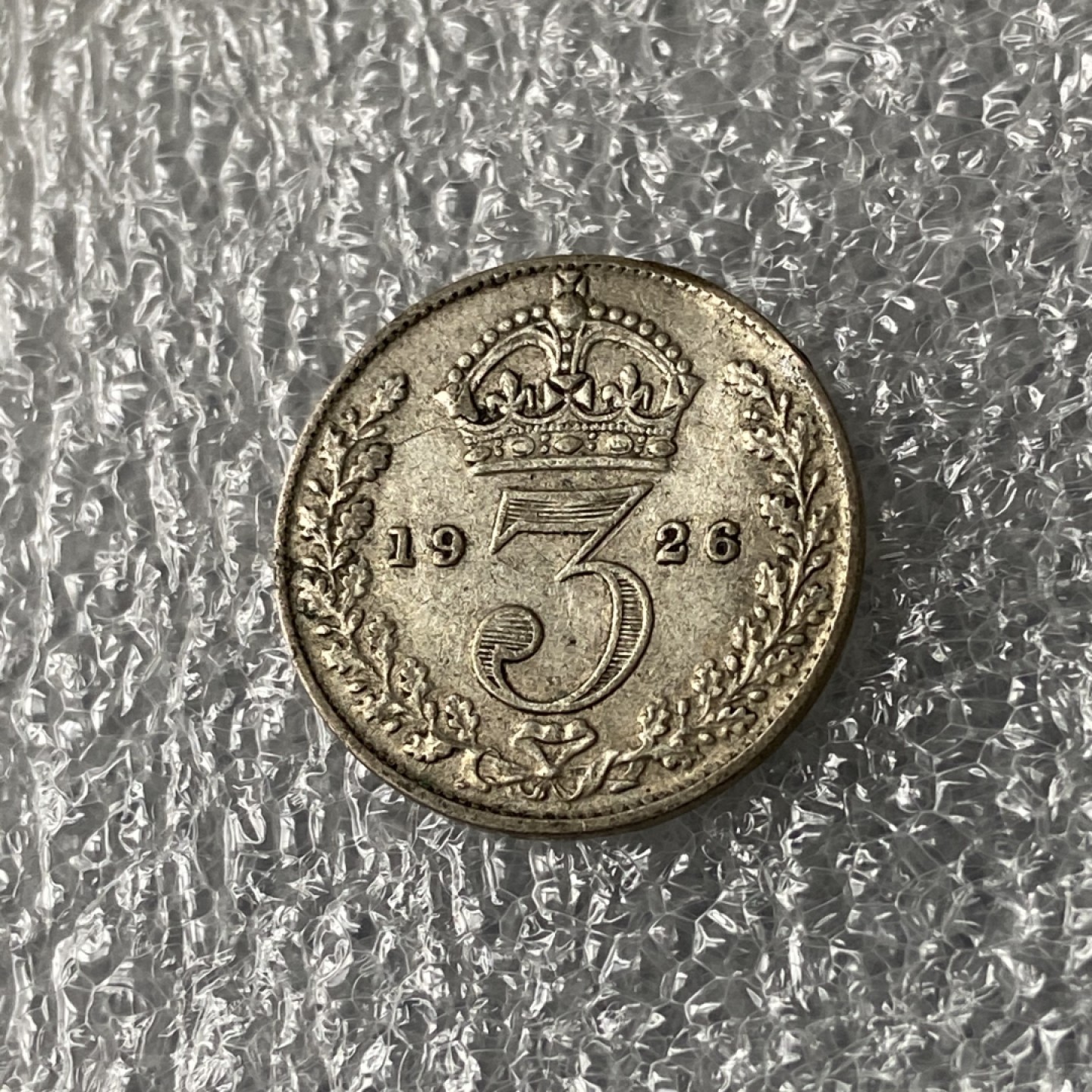 【Numismatist】第五场（新春场）-0起0佣包邮-世界硬币 英国1926年乔治五世3便士银币 数字版