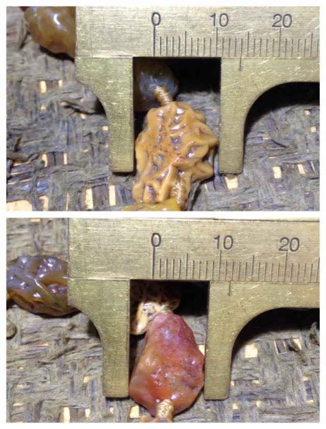 精美毕业级阿拉善戈壁大颗粒筋脉玛瑙原石项链一条，