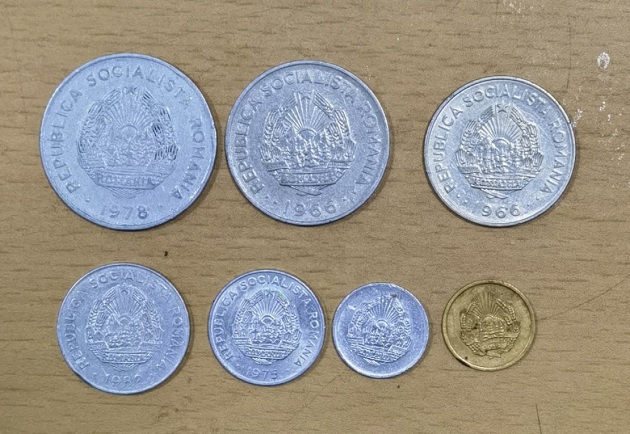 北京马甸外币专卖微拍第六十九期，外国非贵金属流通币，纪念币专场，陆续上新欢迎关注 罗马尼亚，1巴尼有一个小坑