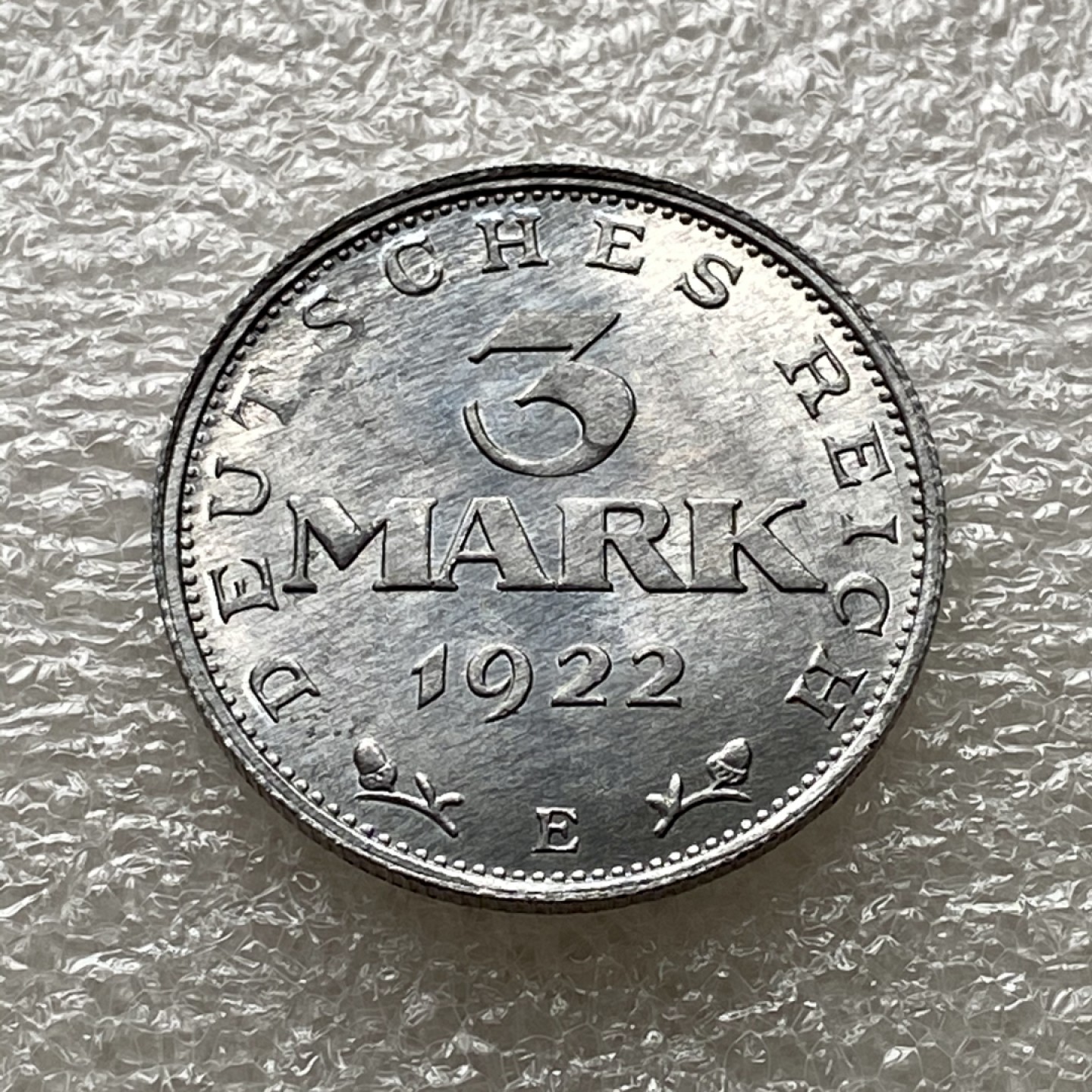 【Numismatist】第五场（新春场）-0起0佣包邮-世界硬币 德国1922年3马克好品